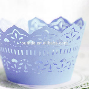 New special design personalized perforated cupcake baking wedding paper baking small flower cups