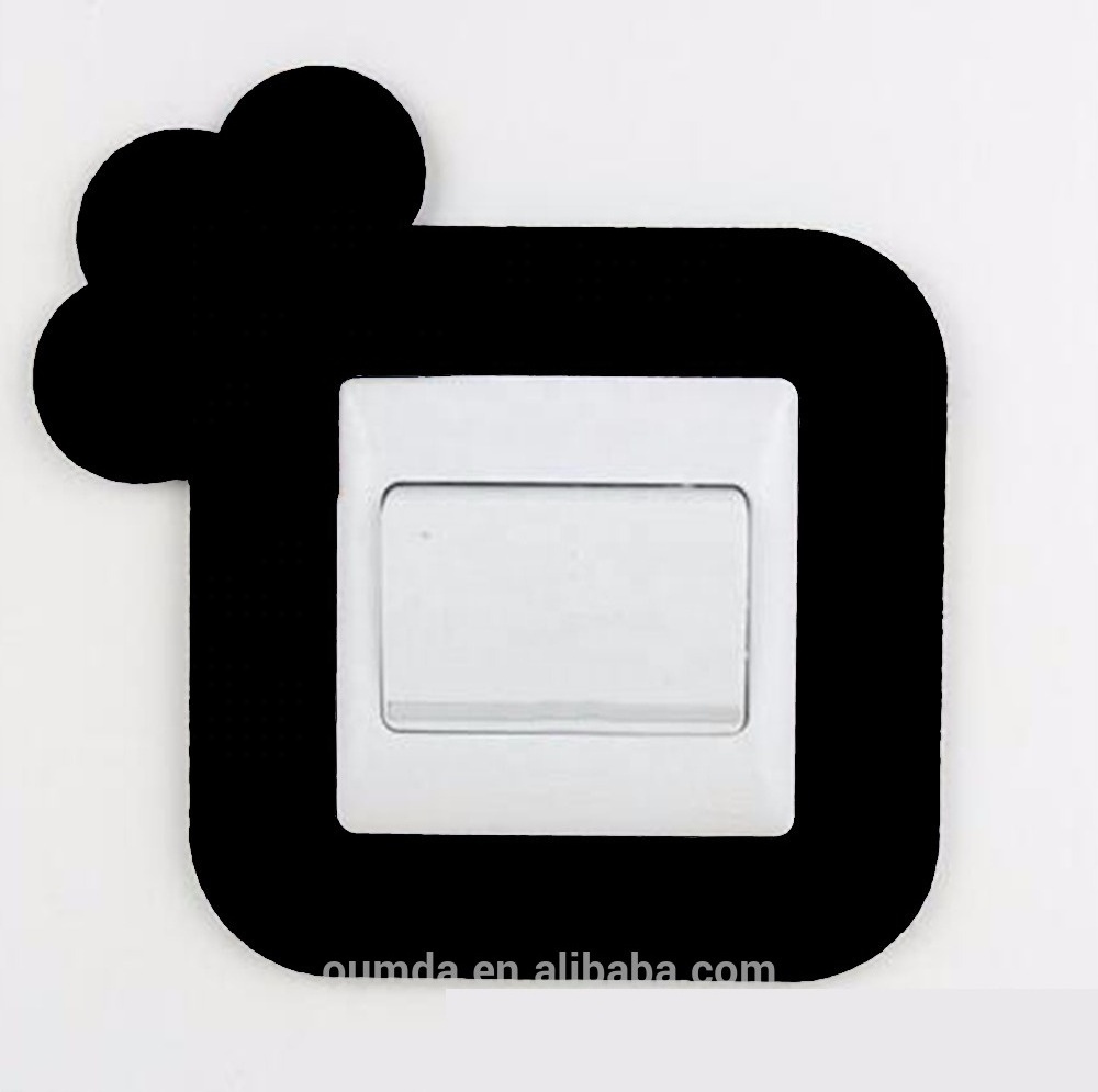 Customizable character die-cutting light switch stickers decorative insulation wall stickers