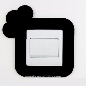 Customizable character die-cutting light switch stickers decorative insulation wall stickers