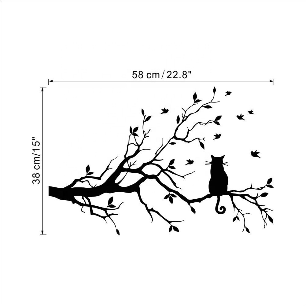 Best selling products Family tree decorative mirror wall stickers home decor