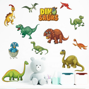 Cartoon Vinyl Animal Dinosaur Wall Decal Wallpaper For Kid's Bedroom Baby Room Nursery Wall Decor Stickers