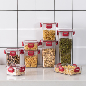 Aohea Food NEW OEM ODM Eco Friendly Multi-size Pantry for Home Edit and Cabinet Organizers Stackable Clear Plastic Storage Bins