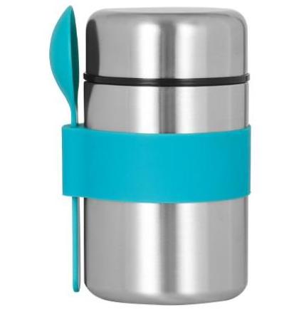 OUMEGO Double Wall Stainless Steel Food Flask Insulated Vacuum Food Jar Thermos Soup Jar Keep Food Hot with Spoon