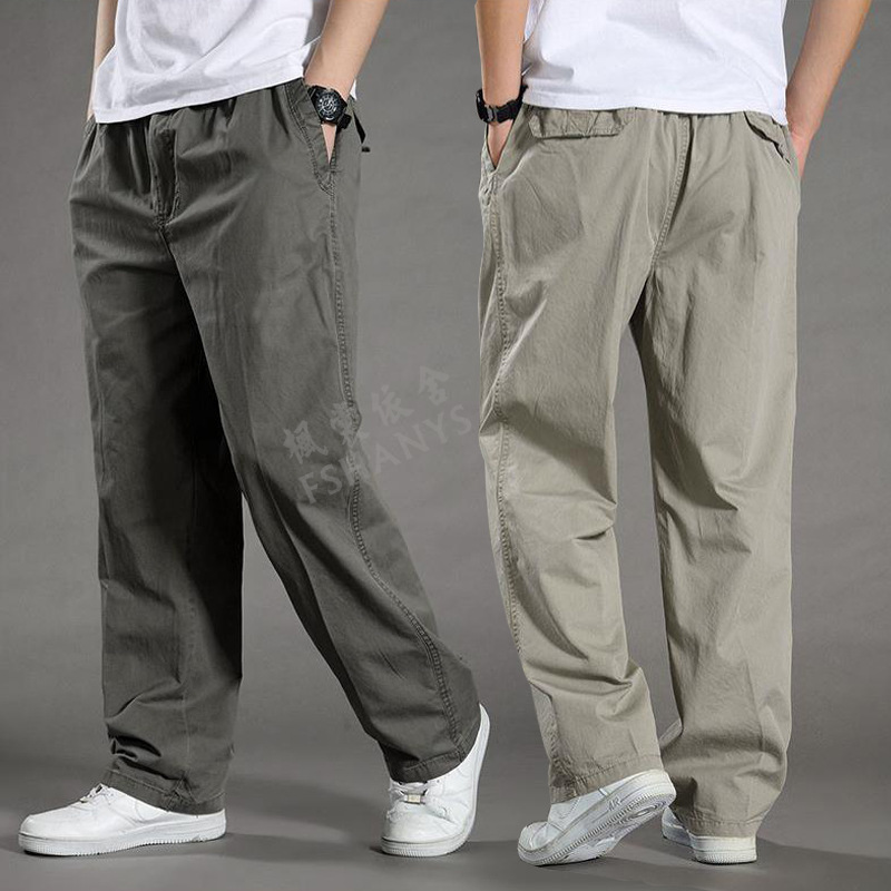 Custom High Quality Male Jogger Pants Men Long Khaki Pantalones Khaki Slim Fit Joggers Elastic Men's Trousers