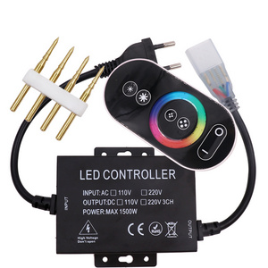 110V 220V Music Blue tooth WIFI Controller Dimmer 750W 1500W untuk 5050 LED Strip RGB Light Neon IOS/Android Aplikasi Controller