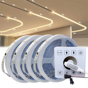 10M 15M DC24V WS2811 Horse Race LED Strip 120Leds/M Running Water Flowing Light with Touch Panel Controller Warm Cool White Set