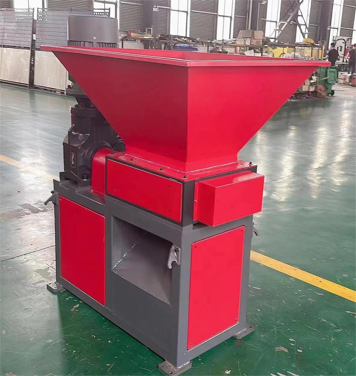 High Quality Small Metal double shaft shredder  Plastic Crushing Machine Food Waste Shredder