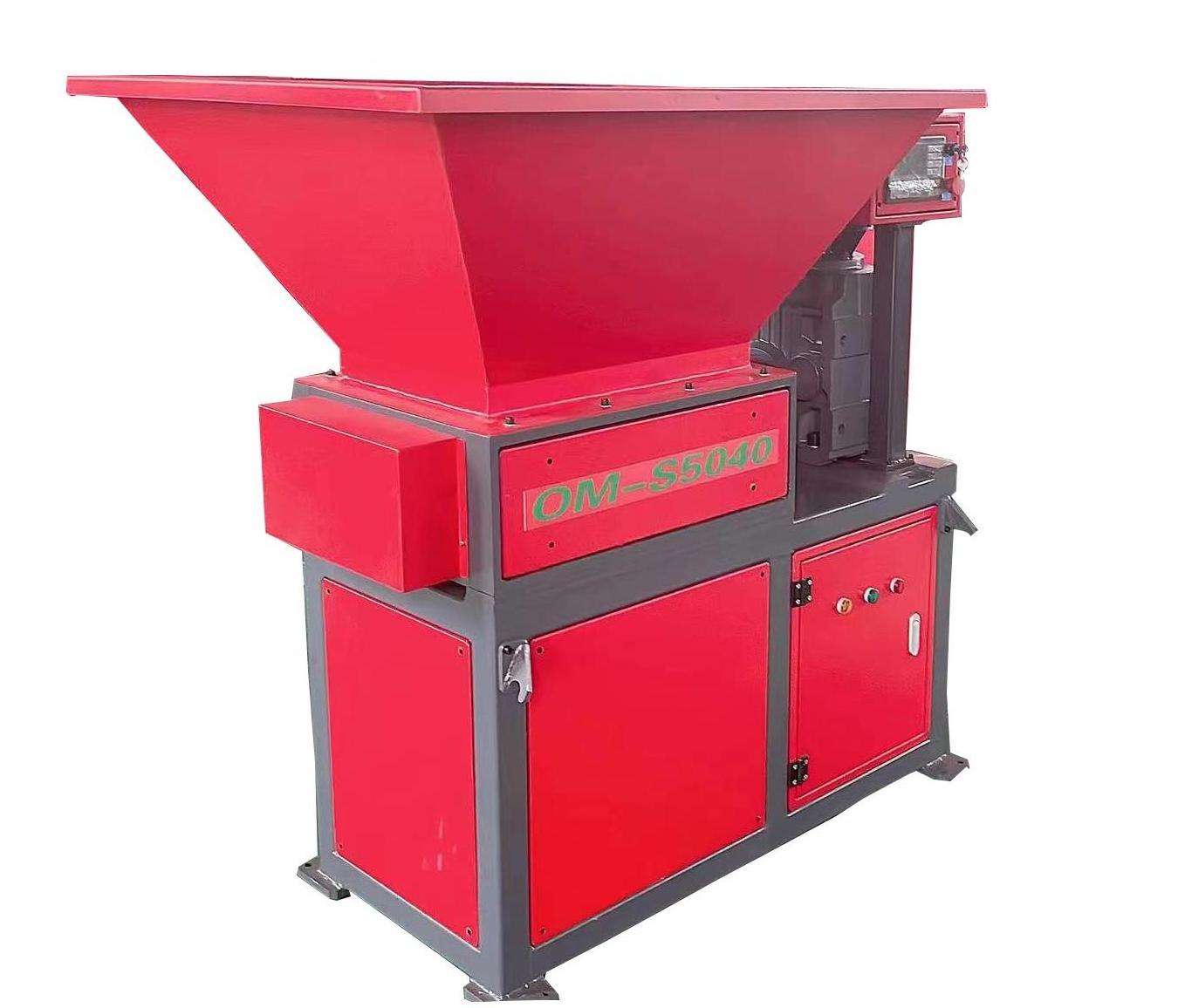 High Quality Small Metal double shaft shredder  Plastic Crushing Machine Food Waste Shredder