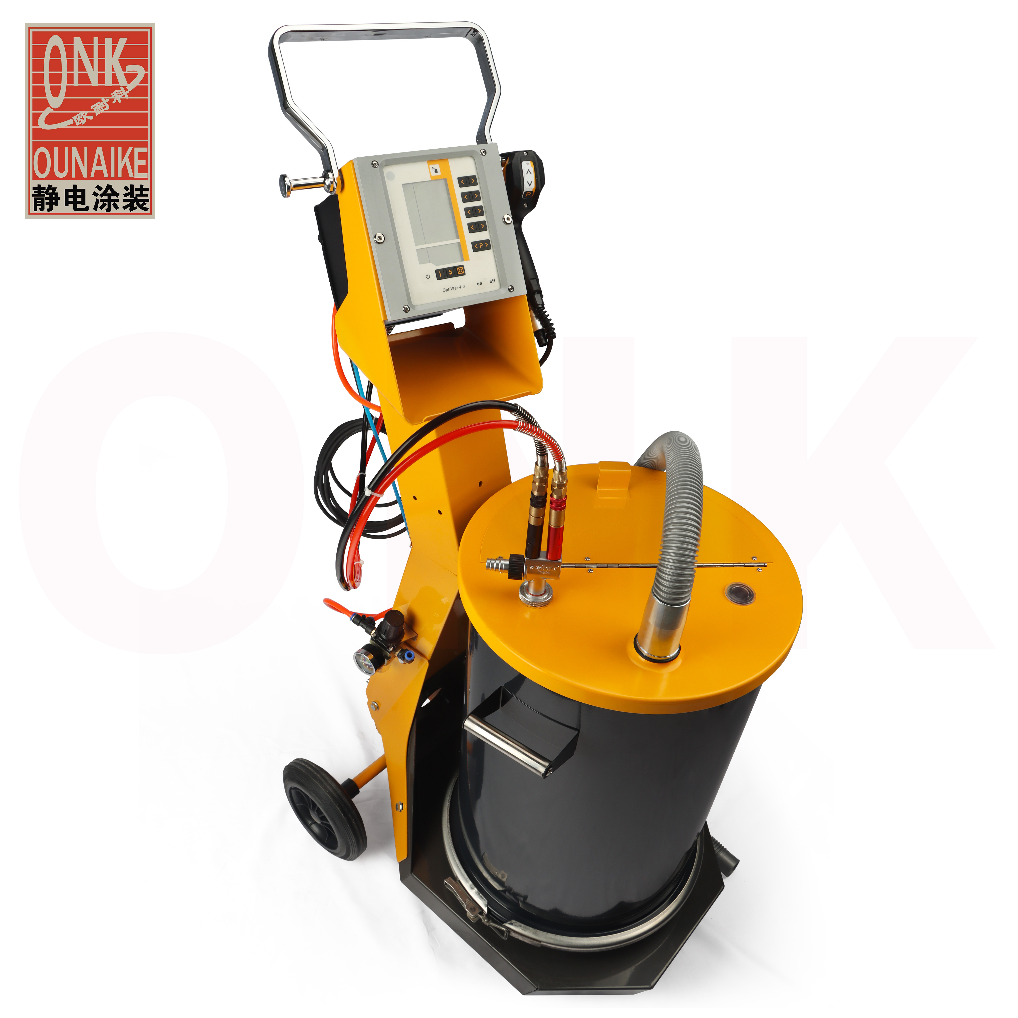 Epoxy/Polyester electrostatic Opti manual powder coating machine with spraying gun