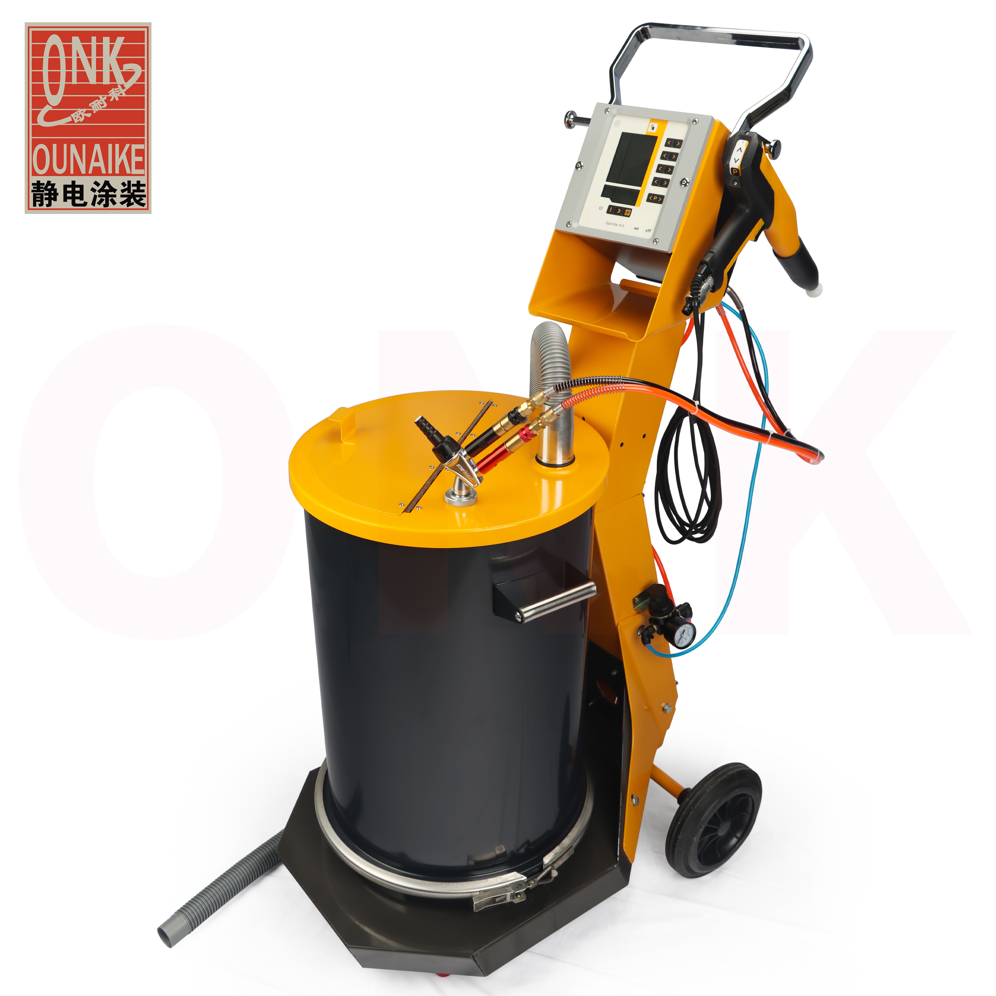 Epoxy/Polyester electrostatic Opti manual powder coating machine with spraying gun