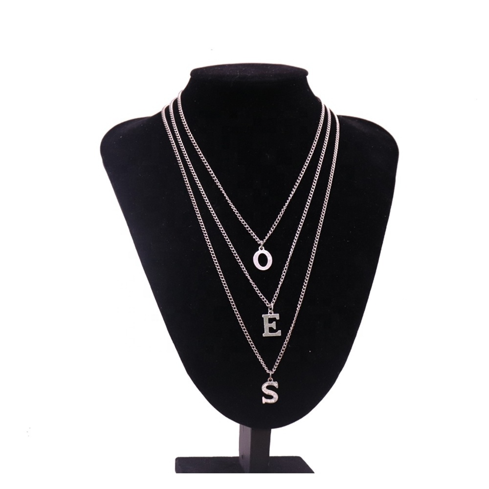 Fashion Choker Statement Three Layers Greek Letters Sorority Symbol CHI ETA ZETA Order Eastern Star OES Necklaces