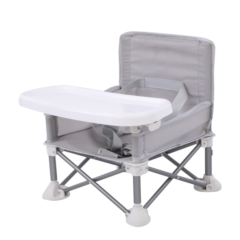 Portable Foldable Baby Feeding Dining Chair with Tray and Bag Outdoor Toddler Dining Pop Baby Booster Seat