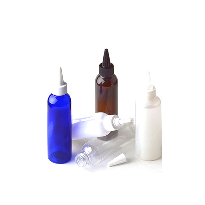 Stock High Capacity Pet Empty Soft Glue Applicator Plastic Bottle For Hair Growth Oil with sticker labels