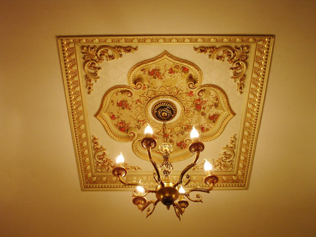 Fire Rated Artistic Ps Ceiling Tile And Light Chandeliers Square For Porch Ceiling Design