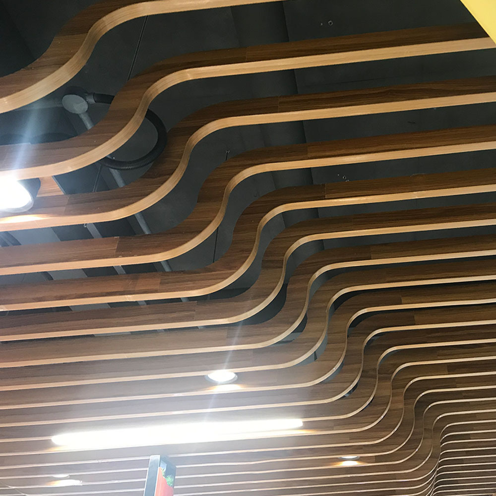 Low Cost Rectangular Aluminum Ceiling Materials U- shaped Tube False Ceiling Panels