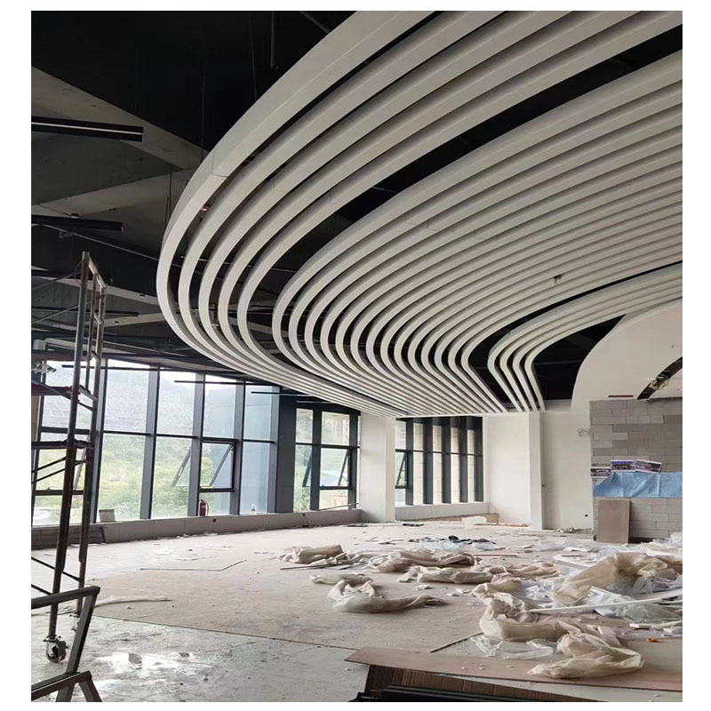 Custom Aluminum Ceiling Wavy Aluminum Square Pass Aluminum Ceiling Tile