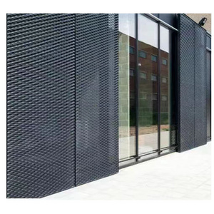 High Quality Punched Aluminum Veneer Outdoor Curtain Walls Superstore Decoration Drawn Aluminum Cladding Sheets panels