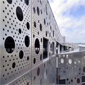 perforated metal sheet types of building facades curtain wall aluminum veneer panel