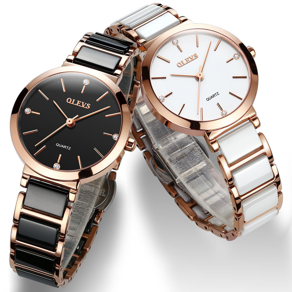 Luxury Brand Women Quartz Waterproof Stainless Steel Watch OEM Supply Fashion Business Wrist Lady Analog Watch