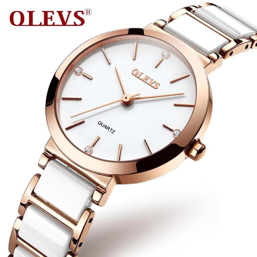 Luxury Brand Women Quartz Waterproof Stainless Steel Watch OEM Supply Fashion Business Wrist Lady Analog Watch