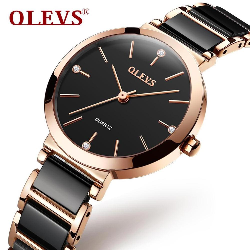 Luxury Brand Women Quartz Waterproof Stainless Steel Watch OEM Supply Fashion Business Wrist Lady Analog Watch