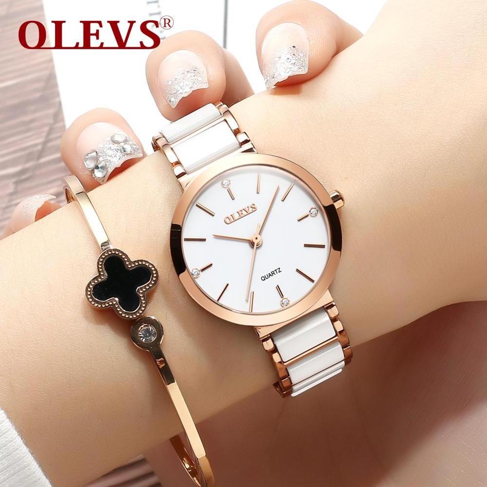 Luxury Brand Women Quartz Waterproof Stainless Steel Watch OEM Supply Fashion Business Wrist Lady Analog Watch