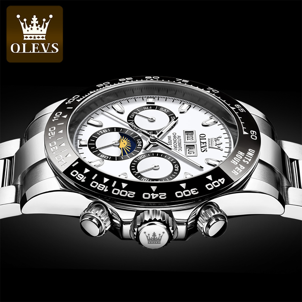 OLEVS 6654 Automatic Men Sport Casual Watches Tourbillon Mens Wrist OEM Custom Fashion Classic Waterproof Watch