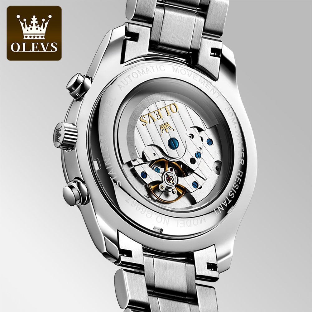 OLEVS 6667 Good Quality  Tourbillon Casual Top Selling Model OEM Luxury Men Wristwatch Waterproof Watch mens wrist watch