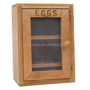 mini bamboo egg holder box, egg storage rack