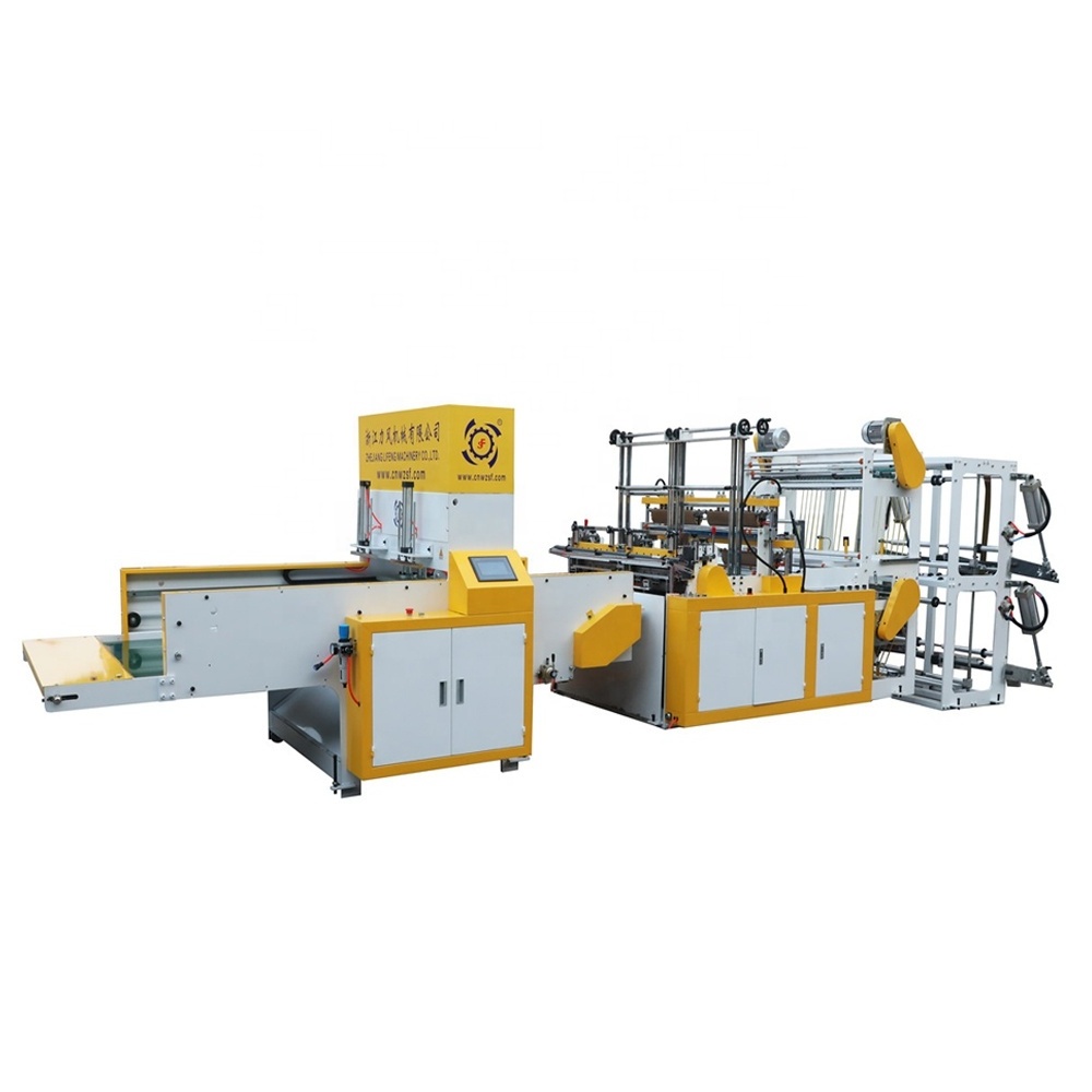 LF-GS400*4 Plastic PE HDPE Flat T shirt Carry Shopping Small Nylon Polythene Bag Cutting Making Machine Price