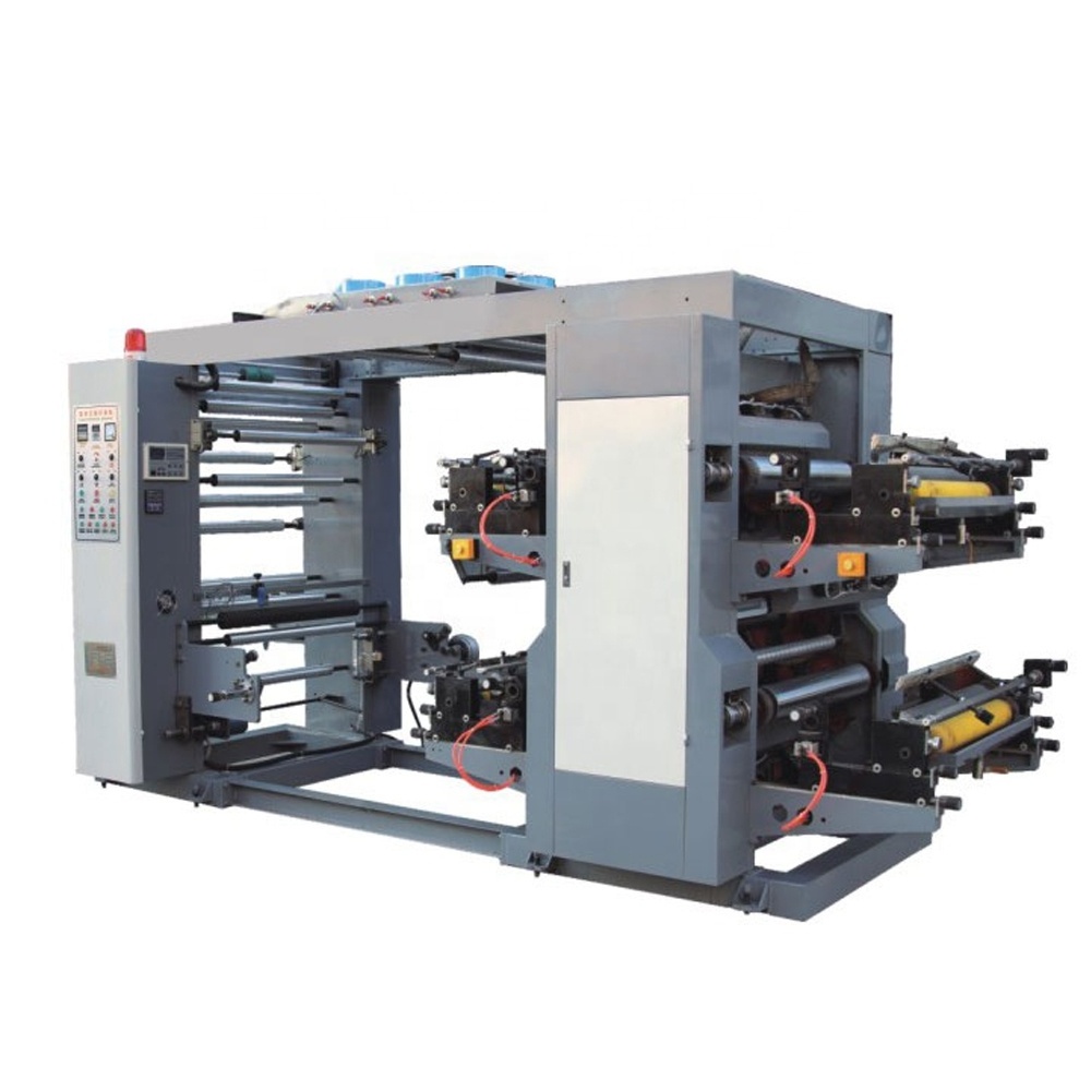 Flexographic Flexo Printing Machine for Plastic Bag FP41000 Hot Sale 4 Colors Flexographic Printer Letterpress Hot Product 2019