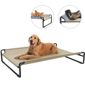 Elevated Folding Dog Bed Indoor Outdoor Pet Camping Raised Cot for Small Medium or Large Dogs