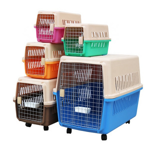 ABS+PP IATA Airline Approved Pet Dog Car Kennel Shipping Animal Travel Transport Cage Crates Carry Car Carrier Airbox Box Crates