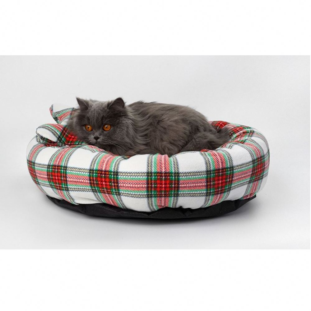 Popular Soft Removable Washable Luxury Cushion Fluffy Large Dogs Cats Waterproof Anti Slip Donut Round Dog Pet Bed for Dogs