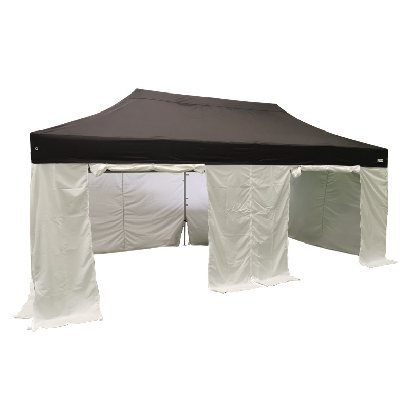 GREENTENT Tent for Food Sales Exhibition Popup Waterpoof Portable Gazebo with Window Door Hexagon Trade Outdoor Camping Canopy