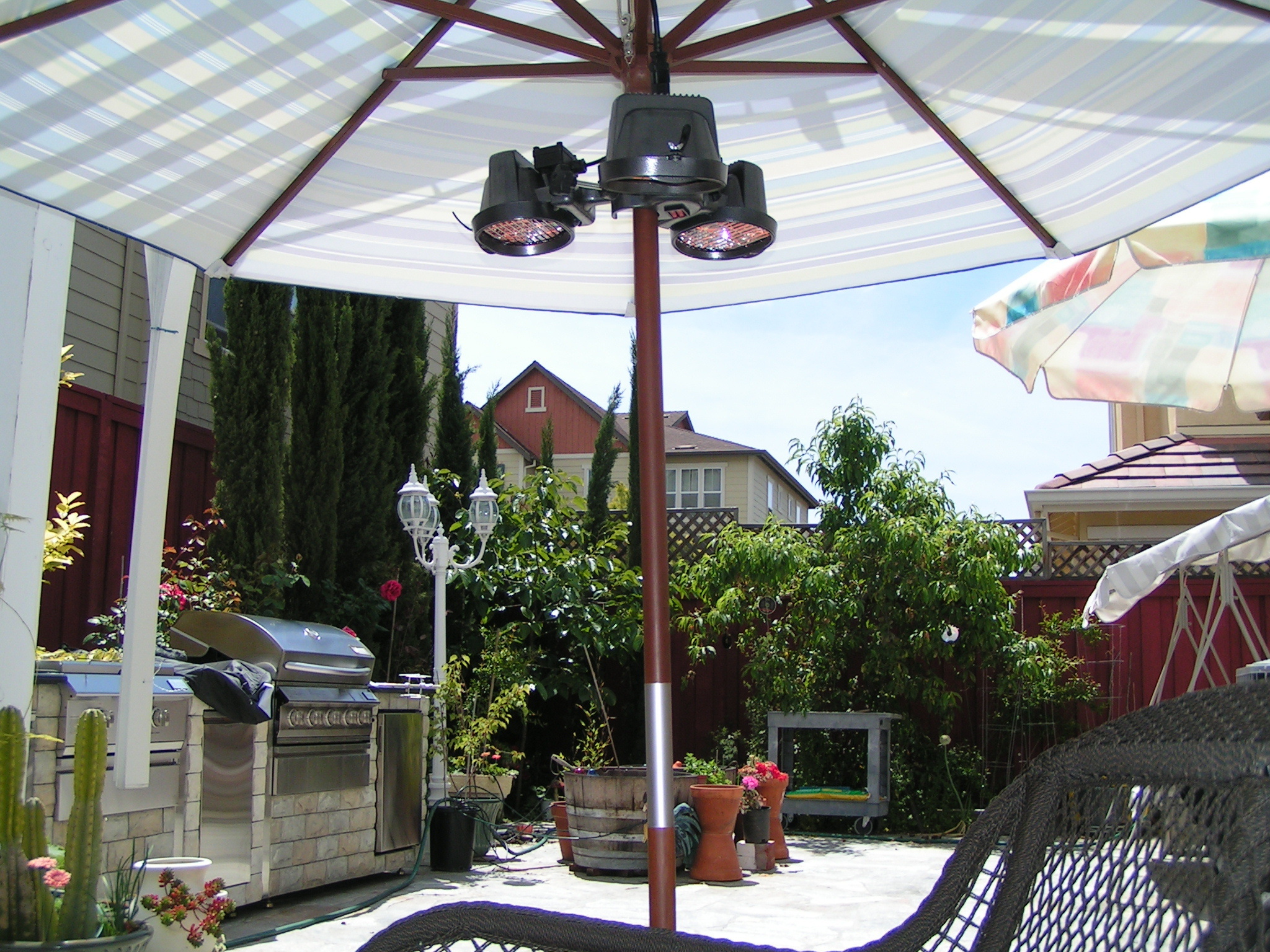 Outdoor Electric Umbrella Infrared View larger image  Share Folding Infrared Patio Umbrella Heater Parasol Patio Heater