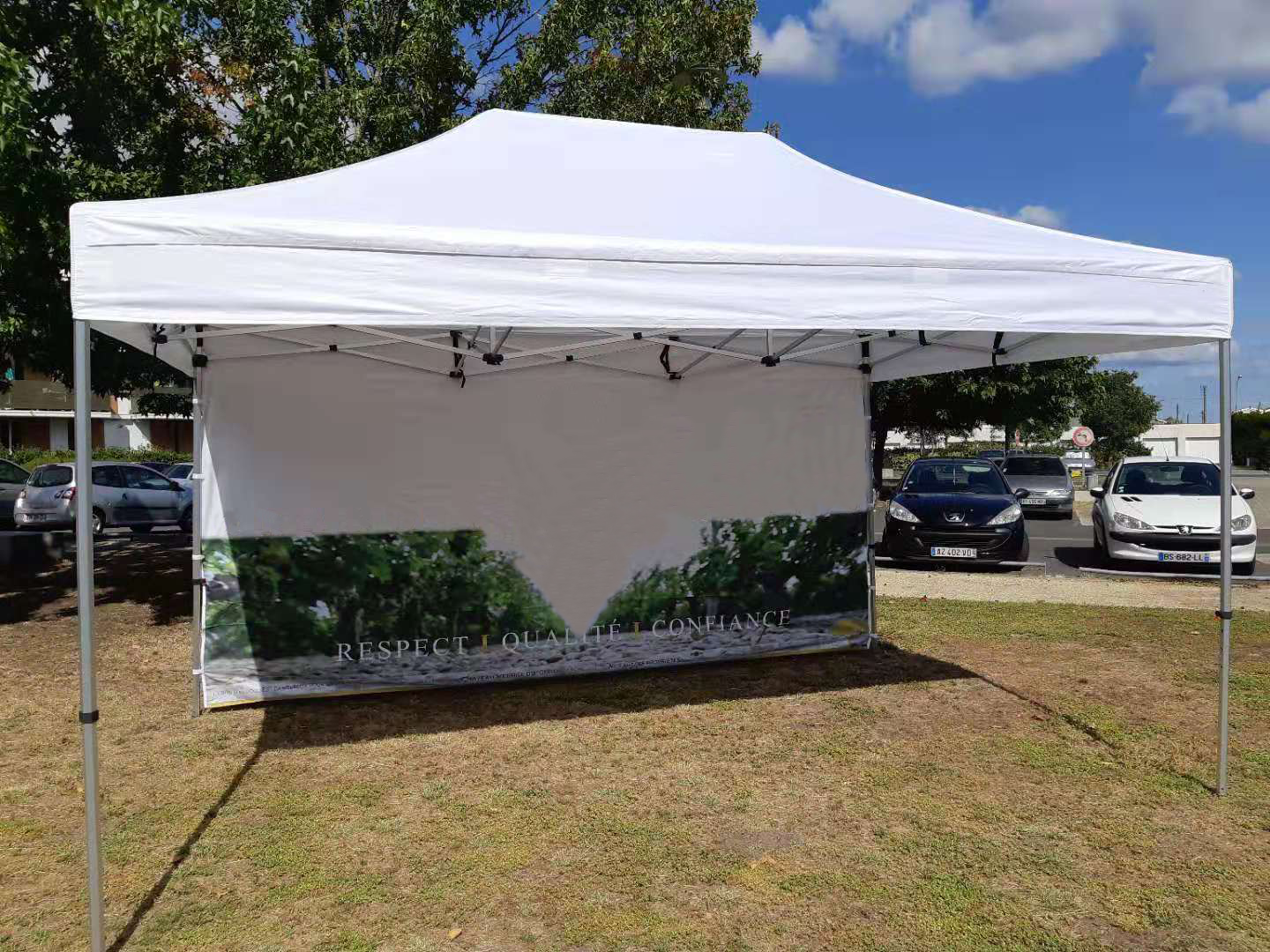 Aluminum Frame Folding Waterproof Gazebo 3x3 Pop Up Canopy Tent for Printed 10x10 Outdoor Event Party Trade Show Custom Logo