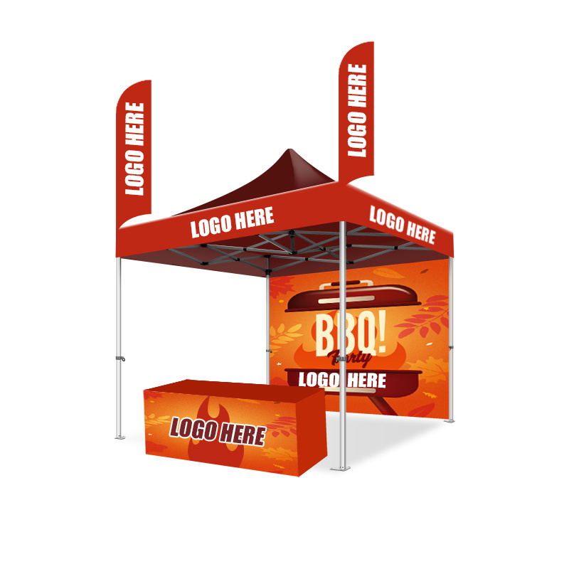 Events Custom Printed pop Up Exhibition waterproof Gazebo with wall 3x3 canopy Portable for event Folding trade show outdoor Te