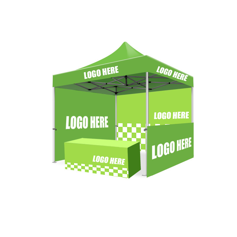 Alum Market Events Custom Printed pop Up Exhibition waterproof Gazebo with wall 3x3 canopy outdoor Folding trade show tent