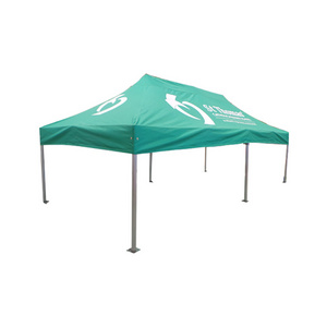 3x6 meter portable green color outdoor gazebo canopy tent with cover window door side walls and wheel carring bag 10x20ft