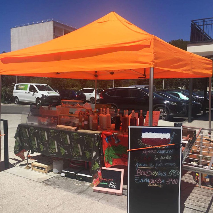 custom printing articulated folded awning 3x3m gazebo tent with sidewalls