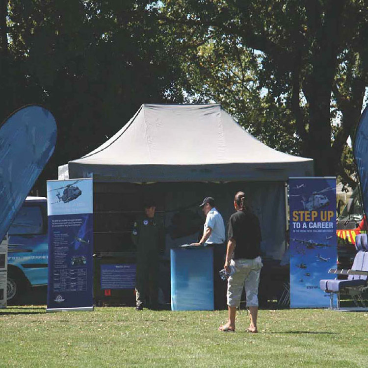 custom printing articulated folded awning 3x3m gazebo tent with sidewalls