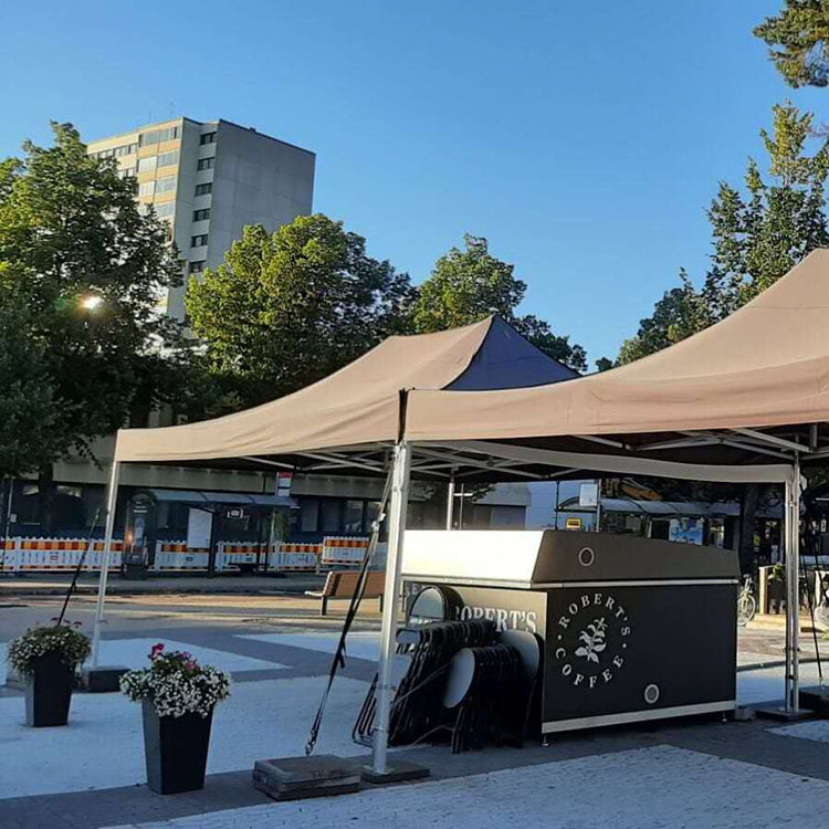 custom printing articulated folded awning 3x3m gazebo tent with sidewalls