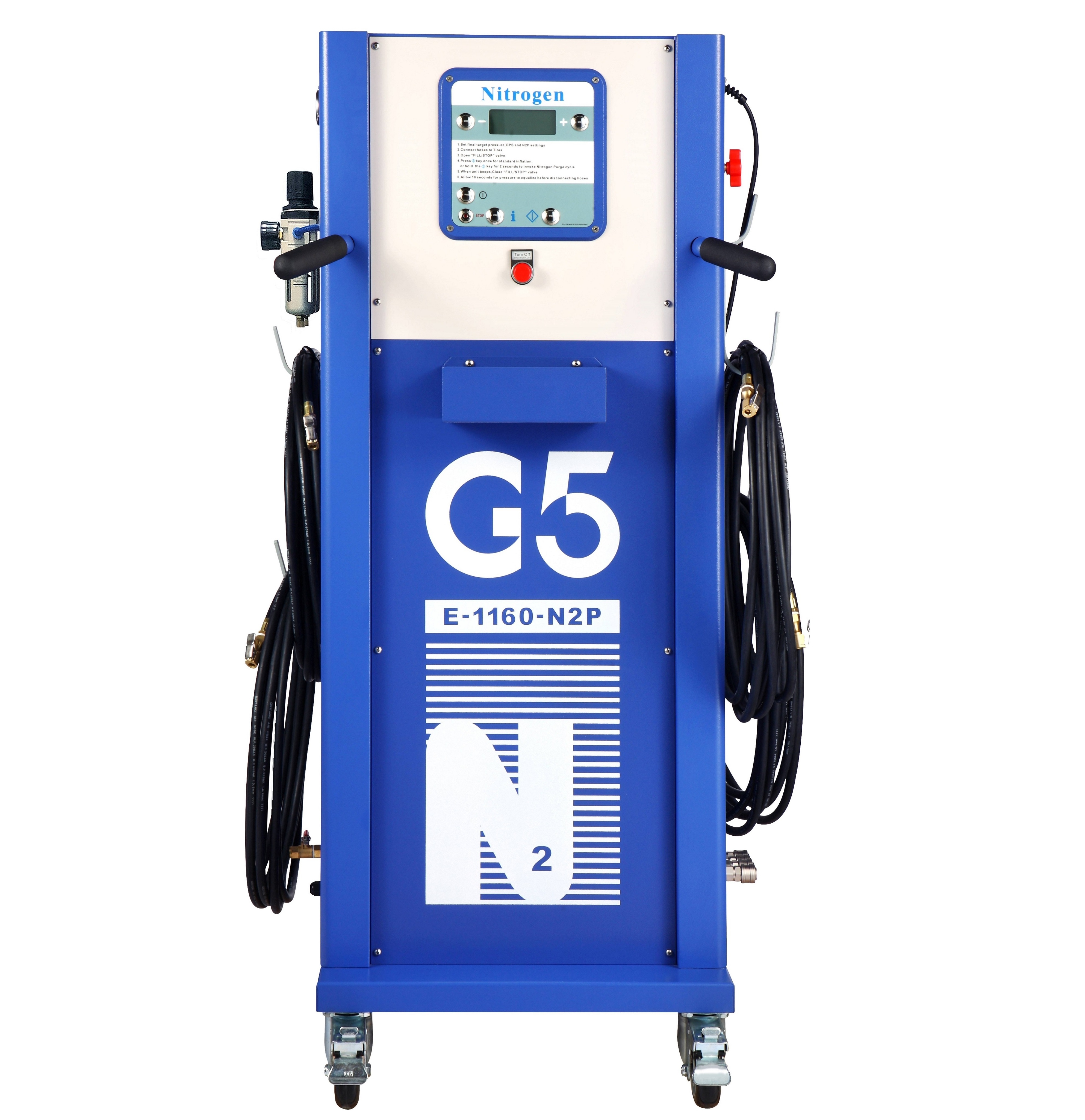 G5 CE N2 Inflating machine Nitrogen Generator tires inflator Conversion System 4 Tyres Simultaneous tire inflator