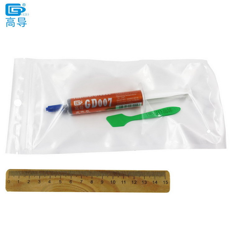 BA15 Net Weight 15 Grams Syringe with Bag Packaging Gray GD007 Thermal Conductive Grease Heat Sink Compounds Paste Silicone