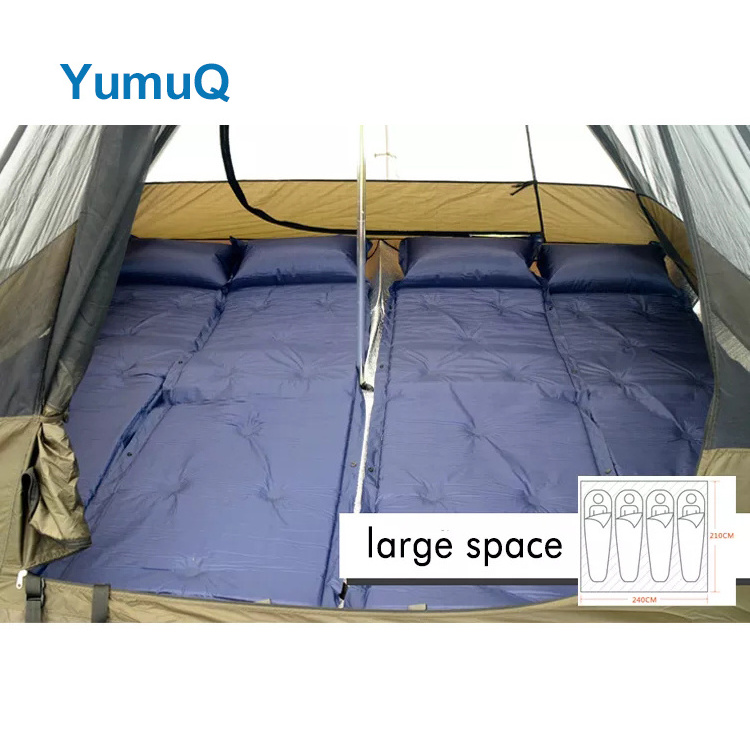 YumuQ 4m Large Adult All Outdoor Tipi Style Mongolian Cone Shape 4 Season Ultralight Camping Bell Tent