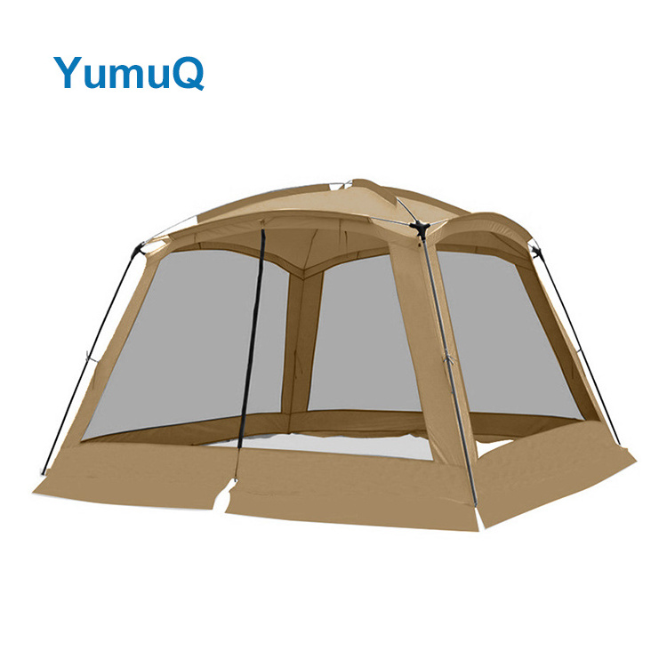 YumuQ Easy Set Up Large Instant Outdoor Hexagonal Screen House Tent For 6-8 Persons Outdoor Camping Garden