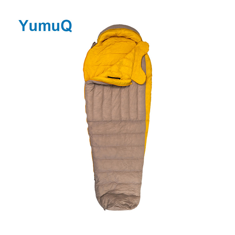 Yumuq Sleeping Bag DWR Outdoor Nylon Best 4 Season Warm Middle East Mummy Down for Adults 210cm / 83