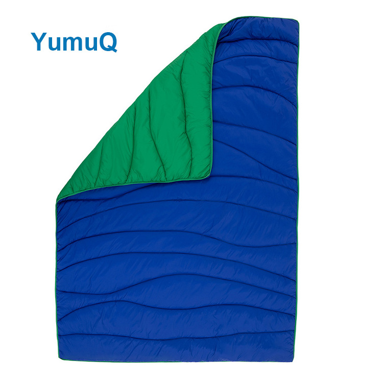 YumuQ 20D Ripstop Nylon DWR Light Wise Owl Camping Blanket For Hammocks With 200 gsm Fiber Cotton Insulation Fill