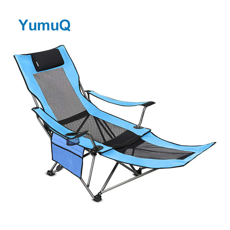 YumuQ Best Reclining Camp Adjustable Backpack Beach Outdoor Lounge Chair With Detached Removable Footrest